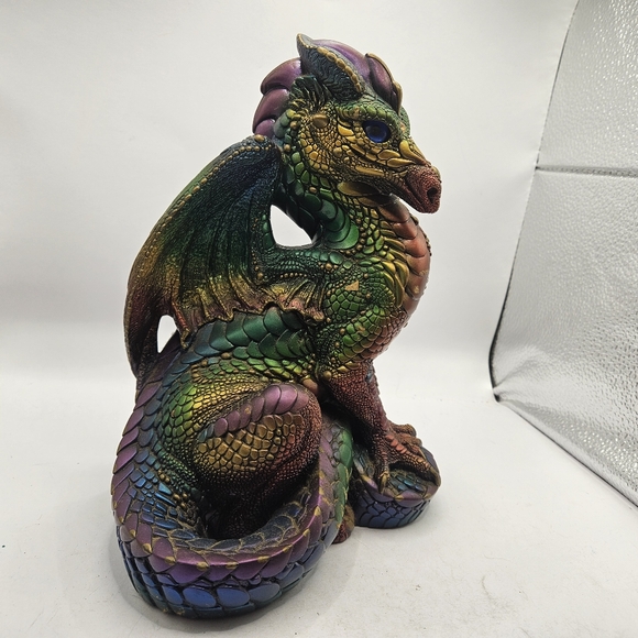 Rare Retired Windstone Editions Male Dragon Peña W/tags No Box 9" Used Condition - Picture 2 of 14